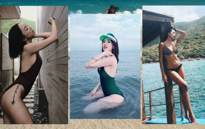 Đọ dáng bốc lửa với áo tắm: Tóc Tiên, Minh Triệu, Bảo Thy ai hơn ai? Ảnh 2