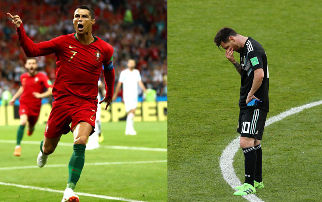 Chứng kiến Ronaldo lập hat-trick, Messi bị 'cóng' sút trượt pennaty? Ảnh 2