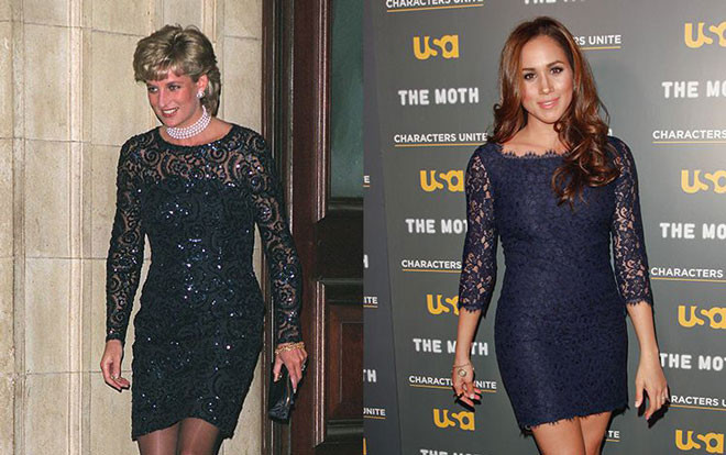 12 lần đụng đồ gây tốn giấy mực của tân Công nương Meghan và mẹ chồng Diana Ảnh 2