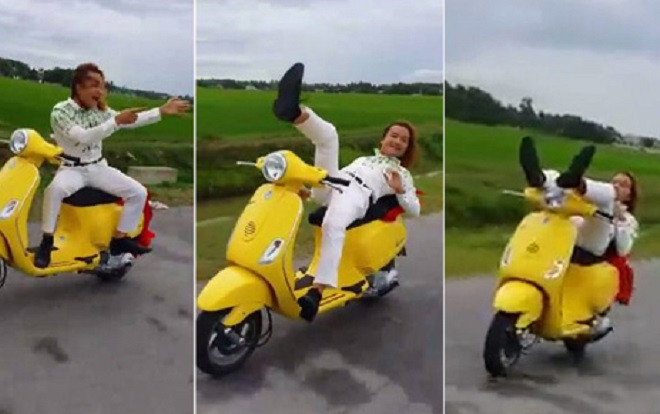 Sốc trước màn phi xe máy như 'làm xiếc' của các thanh niên ưa thách thức tử thần Ảnh 2