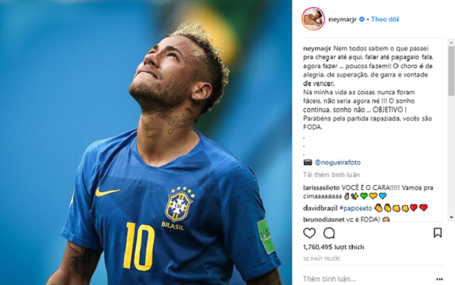 Neymar nói về chuyện rơi nước mắt trong trận thắng Costa Rica Ảnh 2
