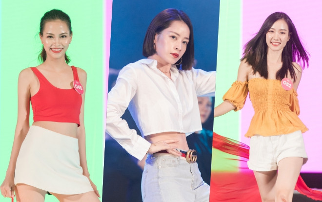 Chi Pu mang 'Đoá hoa hồng' đọ sắc cùng dàn thí sinh tại Chung khảo phía Nam Hoa hậu Việt Nam 2018 Ảnh 2