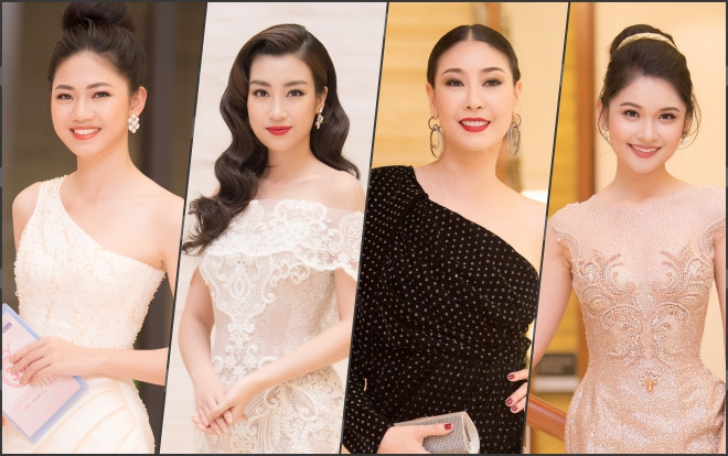 Hoa hậu Đỗ Mỹ Linh cùng dàn người đẹp lộng lẫy tại thảm đỏ Chung khảo phía Nam Hoa hậu Việt Nam 2018 Ảnh 2