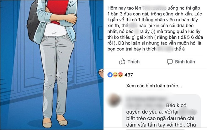 Cô gái nhận rổ 'gạch đá' vì thắc mắc: Trong quán không thiếu gái đẹp mà nhân viên lại xin FB của đứa béo nhất, con trai giờ thích thế à? Ảnh 2