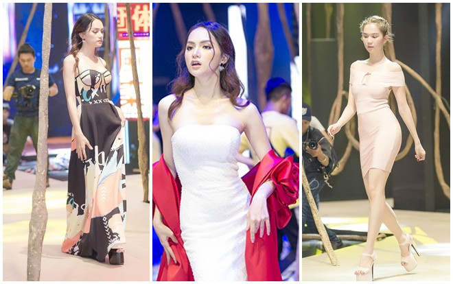 Ngọc Trinh, Hương Giang mướt mồ hôi luyện tập cho show thời trang Ảnh 2