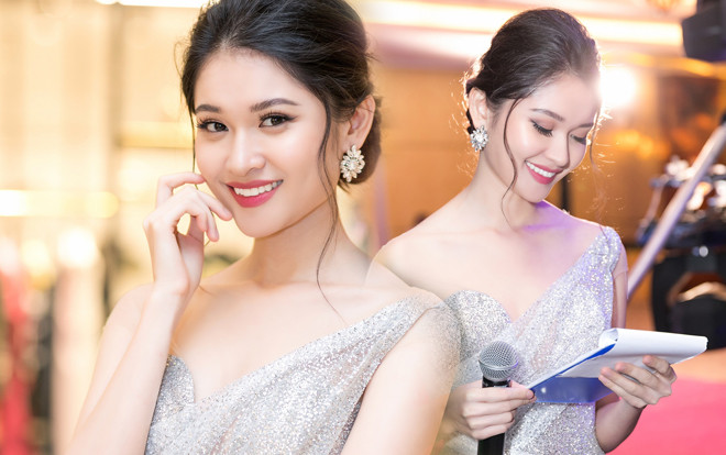 Á hậu Thùy Dung tốt nghiệp đại học Ngoại thương, lấn sân làm MC tiếng Anh Ảnh 2