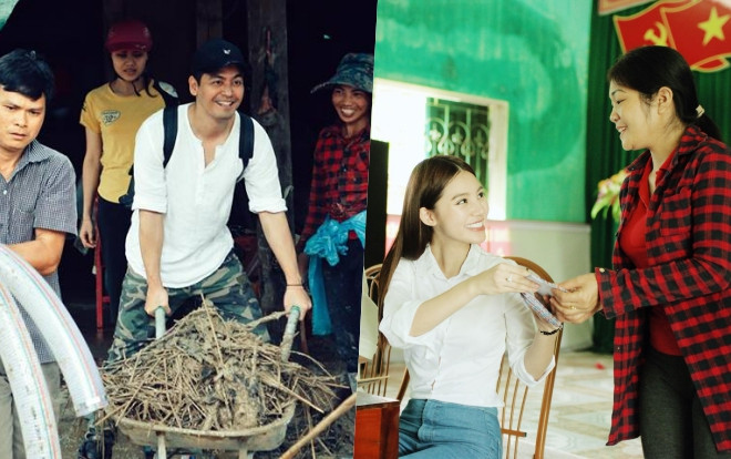 MC Phan Anh - Jolie Nguyễn không ngại khó khăn đến Hà Giang giúp đỡ bà con sau lũ Ảnh 2