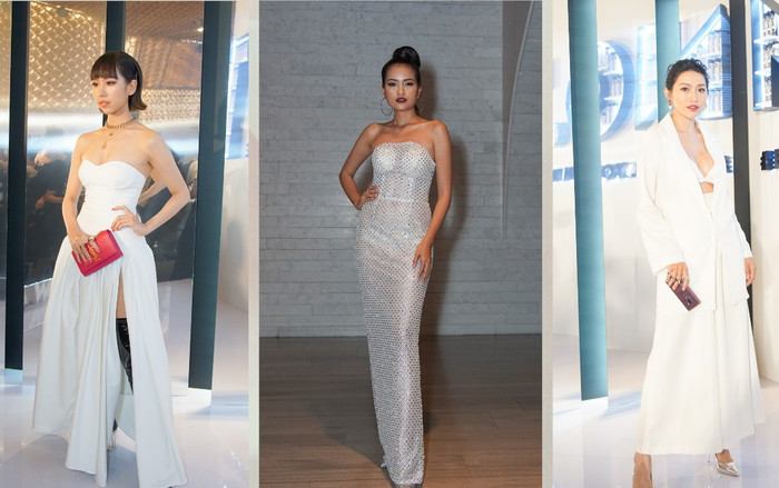 Giữa dàn sao Việt đẹp như thiên nga trắng muốt, mỹ nhân này lại lộ cả miếng đệm ngực lẫn nội y vì váy quá mỏng Ảnh 2