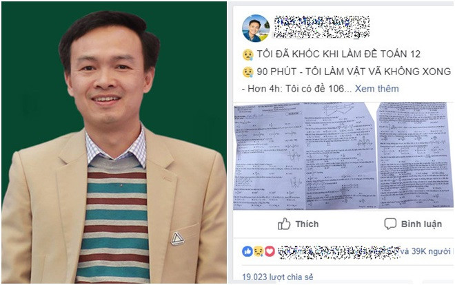 Tất tần tật những nhận định của các GS-TS. cùng thầy, cô giáo nổi tiếng về đề thi THPT Quốc gia: Nhiều người bật khóc, 'bất lực' khi ngồi giải Ảnh 2