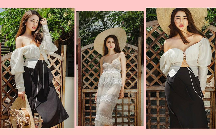 Thiên Nga diện áo croptop khoe ngực e ấp, 'nóng' hơn cả ngày hè 40 độ Ảnh 2