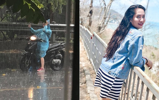 3 giây selfie dưới cơn mưa giải nhiệt, cô gái bất ngờ được dân tình truy lùng ráo riết Ảnh 2