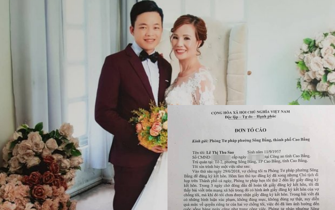 Cô dâu 61 tuổi lấy chú rể 26 tuổi bất ngờ làm đơn tố cáo Phòng Tư pháp vì… để lộ giấy đăng ký kết hôn Ảnh 2