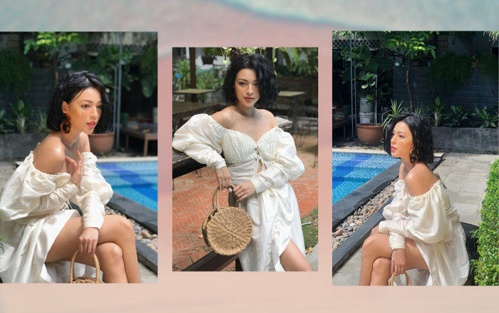 Street style sao Việt hôm nay: Tú Hảo khoe vai trần hờ hững, đẹp mơ màng ai nhìn cũng đắm say! Ảnh 2