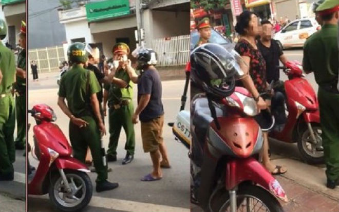 Tạm giữ xe máy thanh niên xăm trổ gọi cả bố mẹ đến thách thức công an rồi nói ‘Bác tao là trưởng Công an thành phố’ Ảnh 2