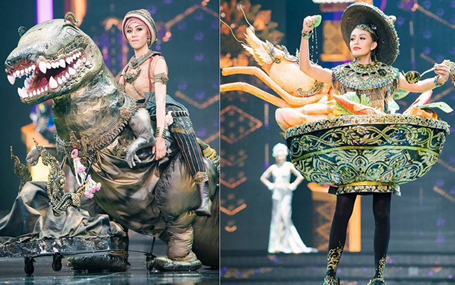 Tròn xoe mắt vì trang phục dân tộc 'độc nhất vô nhị' của thí sinh Hoa hậu Hòa bình Thái Lan 2018 Ảnh 2