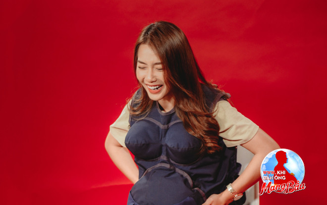 Trải nghiệm áo bầu: Khả Ngân mong muốn được tham gia Manbirth để thử cảm giác làm mẹ Ảnh 2