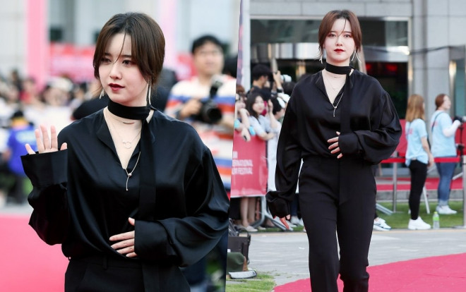 Ngoại hình 'phát tướng', liên tục lấy tay che bụng, phải chăng Goo Hye Sun đang mang thai con đầu lòng? Ảnh 2