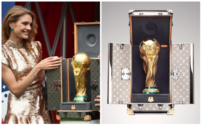 Tiết lộ về chiếc vali sang chảnh của nhà mốt Louis Vuitton đặt cúp vàng World Cup 2018 Ảnh 2