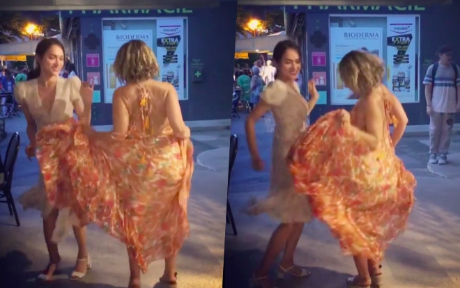 Hương Giang hào hứng nhảy múa cùng người dân bản địa khi Pháp vô địch World Cup 2018 Ảnh 2