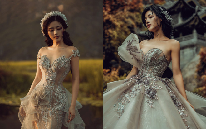 Diện váy cưới bồng bềnh, Khánh Linh The Face chưa bao giờ đẹp huyền ảo đến thế Ảnh 2