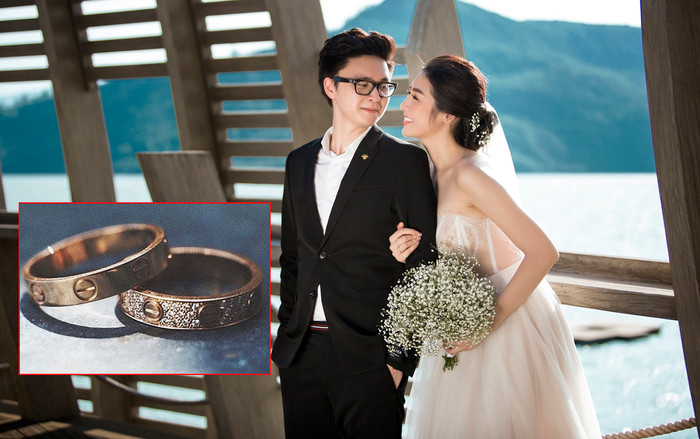 Cận cảnh nhẫn cưới 200 triệu của Tú Anh và ông xã Gia Lộc Ảnh 2
