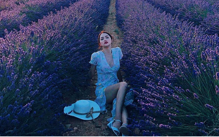 Hương Giang chưa bao giờ đẹp đến thế khi khoe dáng giữa cánh đồng lavender lãng mạn Ảnh 2