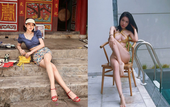 Sao Việt mặc gì hôm nay: Chi Pu 'thả thính' với đôi chân siêu thon dài, Elly Trần lại khoe bikini sexy quá sức! Ảnh 2