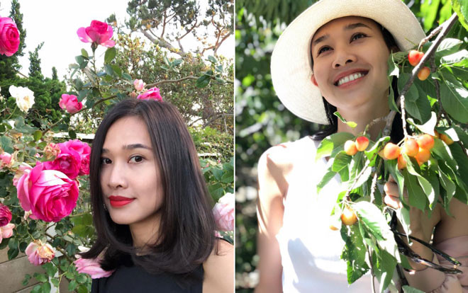 Hết cherry, bạn gái cũ Bằng Kiều lại khoe vườn đầy hoa hồng Ảnh 2