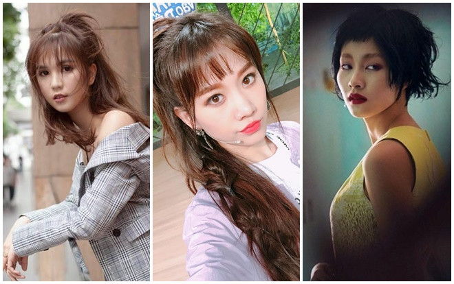 Hari Won - Ngọc Trinh cùng diện tóc mái ngố lưa thưa: kẻ tám cân, người nửa lạng Ảnh 2