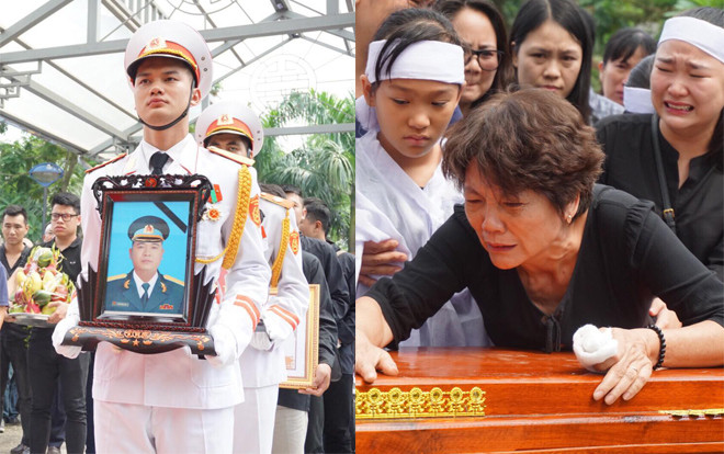 Cha mẹ già cùng người thân đau đớn ôm linh cữu 2 chiến sĩ phi công hi sinh trong vụ rơi máy bay Su-22 Ảnh 2