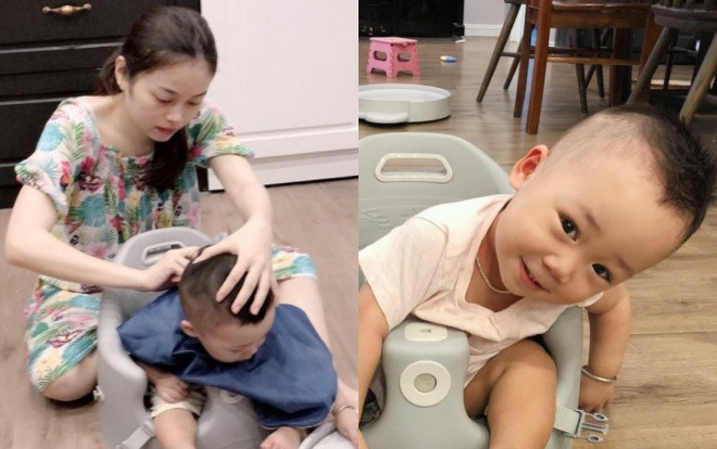 Tự tay cắt tóc cho Peter, hotmom Hằng túi được cộng đồng mạng dành nhiều lời cảm ơn vì đã chăm sóc con trai Bella chu đáo Ảnh 2