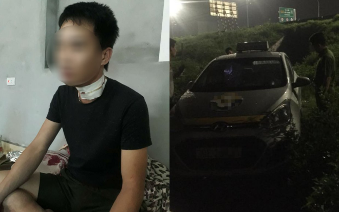 Tài xế taxi bị khách cầm dao cứa cổ trong đêm: 'Thấy tôi đề phòng, 2 thanh niên hành động ngay' Ảnh 2