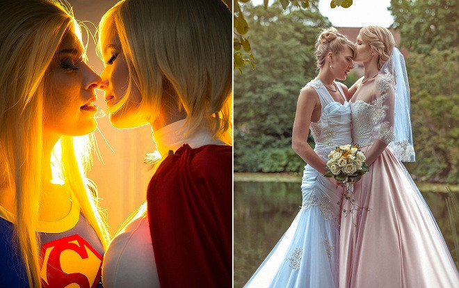 Cặp đôi đồng tính nữ vốn là cosplayer nổi tiếng khiến mọi người trố mắt vì đám cưới như cổ tích Ảnh 2