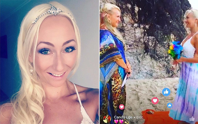 Chia tay bạn trai, cô gái xinh đẹp tự kết hôn với chính mình Ảnh 2