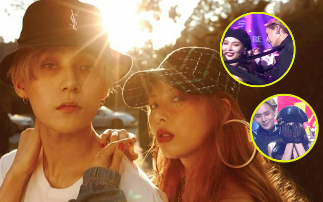 Vừa công khai hẹn hò, HyunA và E’Dawn đã khiến dân tình 'náo loạn' khi 'tình bể bình' trên sân khấu Ảnh 2
