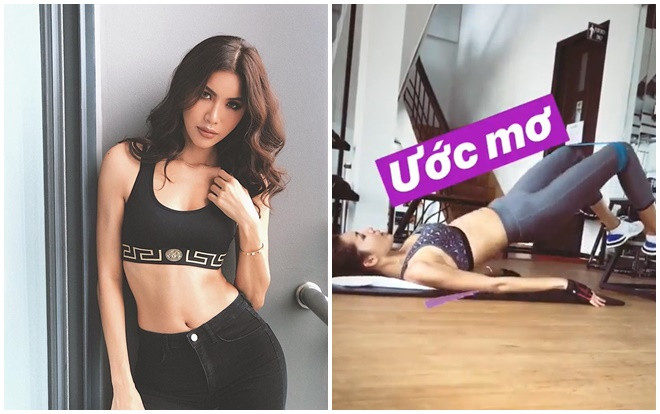 Minh Tú tập gym cực kì nóng bỏng, nhìn là có động lực đến phòng tập ngay và luôn Ảnh 2