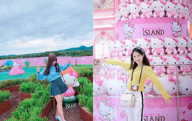 Có một hòn đảo Hello Kitty toàn màu 'hường' ở Hàn Quốc khiến con gái cứ phải phát cuồng Ảnh 2
