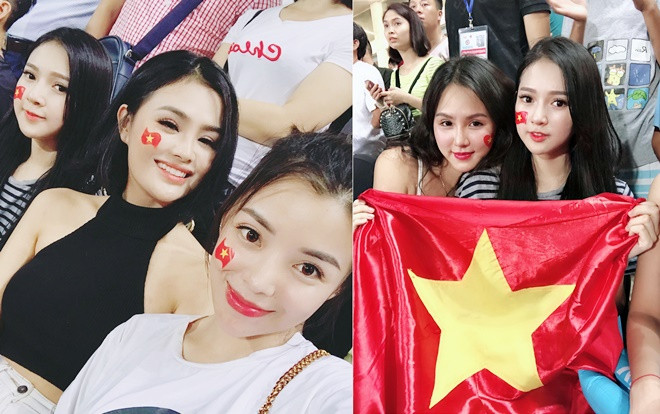 Đặng Ngân và dàn hot girl nóng bỏng trong ngày U23 Việt Nam vô địch Ảnh 2