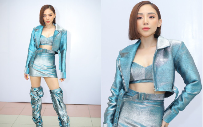 Ngả mũ trước độ sành mốt của Tóc Tiên, mặc cả cây ánh bạc đa chiều khoe eo thon đi chấm thi The Voice Ảnh 2