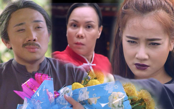 Trấn Thành tặng hoa vạn thọ, chê xối xả nhan sắc của Việt Hương Ảnh 2