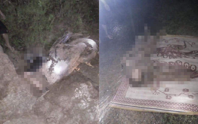 Hai bà cháu đi xe máy trên đường bị đất đá sạt lở vùi lấp tử vong Ảnh 2