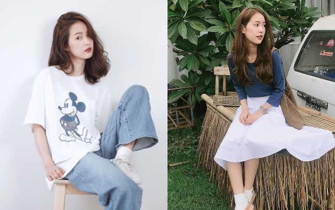 Nếu không có gì để mặc cho mùa back to school hãy học ngay style thiên biến vạn hóa của hot girl số 1 Thái Lan Ảnh 2