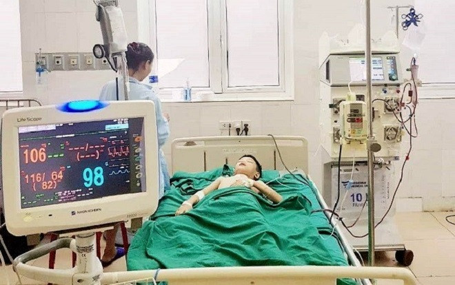 Dẫm phải tổ ong vò vẽ, cháu bé 11 tuổi bị ong đốt hơn 100 nốt Ảnh 2