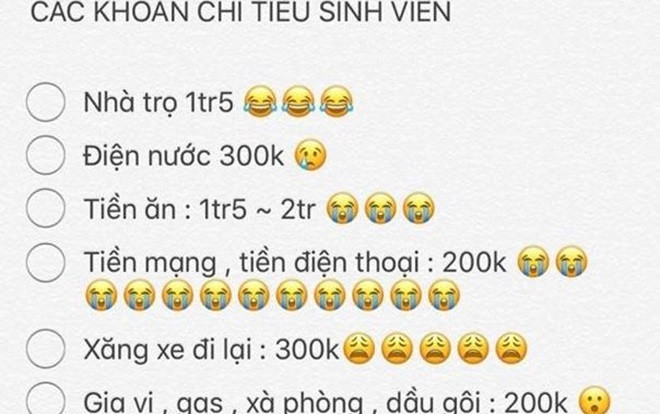 Tranh cãi gay gắt chuyện sinh viên tiêu tiết kiệm cũng hết 5 triệu/ tháng, 3 triệu chỉ đủ ăn mì tôm sống qua ngày Ảnh 2