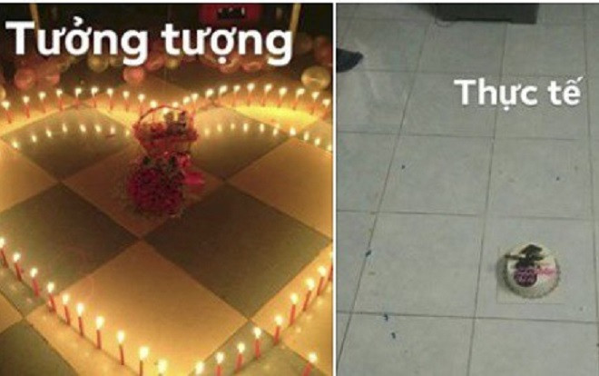 Cắm nến hình trái tim mừng sinh nhật bạn trai chưa kịp ước đã cháy rụi, cô nàng hụt hẫng chia sẻ ai ngờ hội chị em còn dìm thêm Ảnh 2