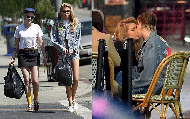 Kristen Stewart và bạn gái đồng giới khoe chân dài, tình tứ dạo phố Ảnh 2