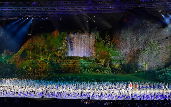 Cận cảnh màn khai mạc ASIAD 2018 cực kỳ hoành tráng của Indonesia Ảnh 2