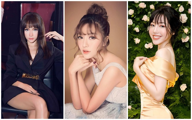 Ngọc Trinh, Nhã Phương, Elly Trần 'cưa sừng làm nghé' thành công với tóc mái ngố lưa thưa Ảnh 2