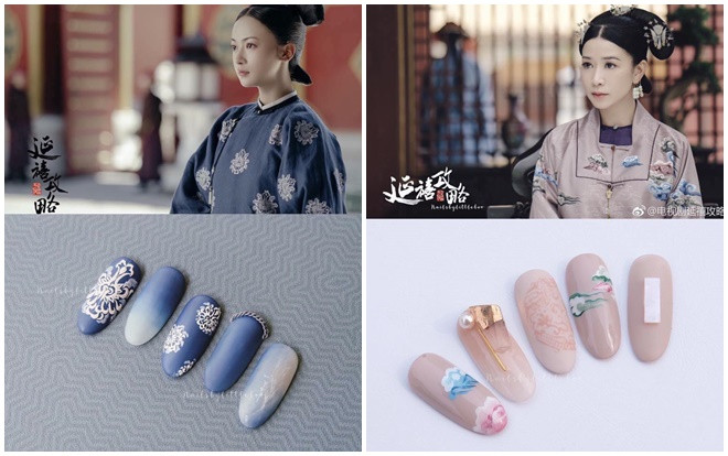Hội chị em lại hừng hực với cơn sốt nail theo phong cách Diên Hi công lược của Nhàn Phi, Ngụy Anh Lạc Ảnh 2