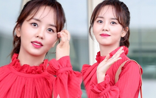 Kim So Hyun xinh như hoa, diện váy đỏ rực rỡ nổi bật tại sân bay Ảnh 2